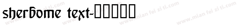 sherbome text字体转换